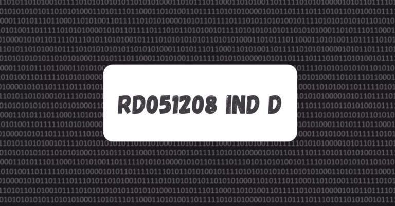 Understanding rd051208 ind d​